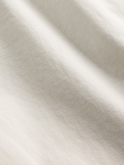 Siyah Keten Karışımlı Relaxed Taper Easy Pantolon