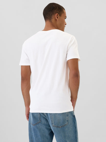 Beyaz Gap Logo Everyday Soft T-shirt
