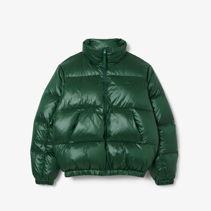 Lacoste Erkek Relaxed Fit Kapüşonlu Yeşil Mont