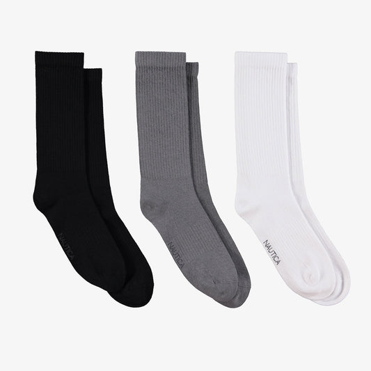 Nautica Unisex Siyah 3'lü Çorap