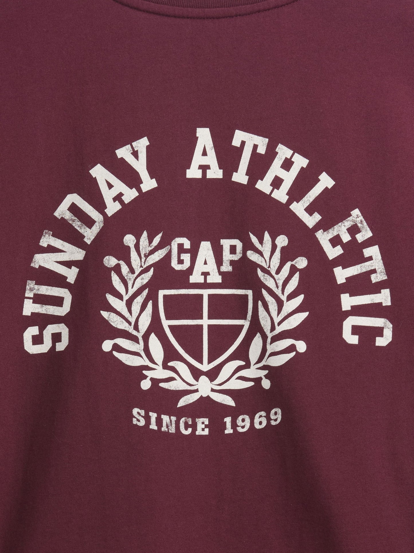 Bordo Relaxed Grafik Logo T-shirt