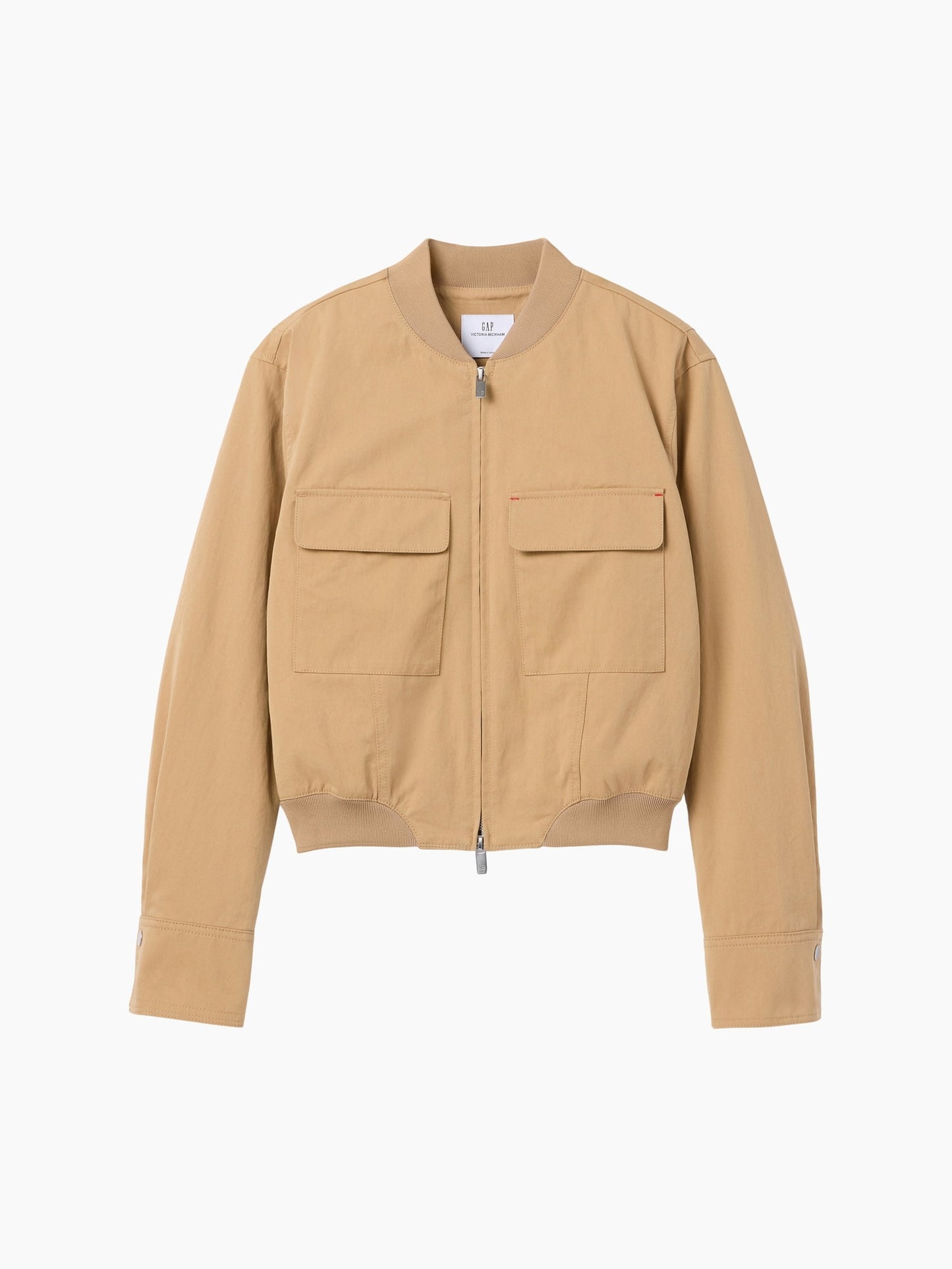 Bej Gap × Victoria Beckham Bomber Ceket