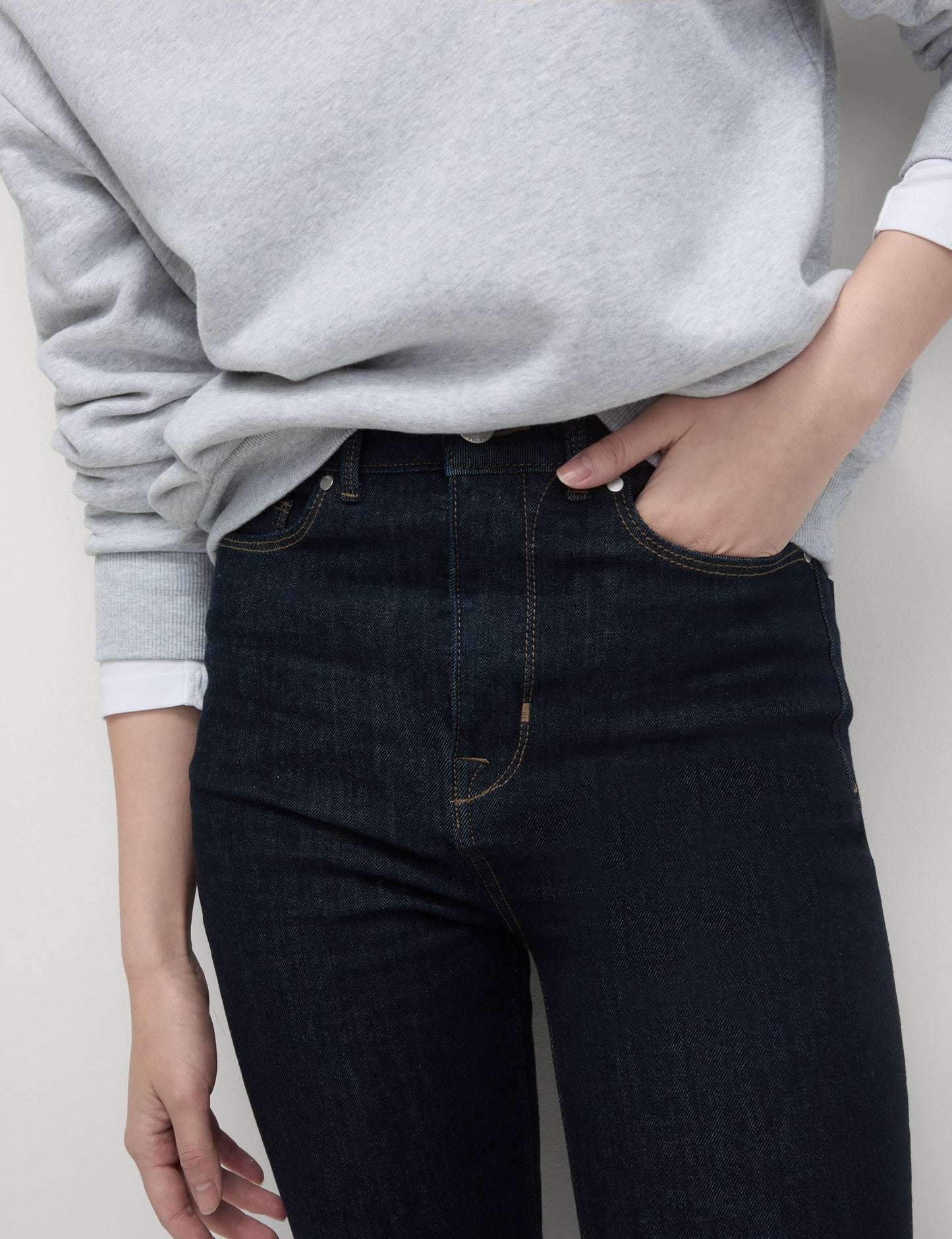 Magic Shaping Yüksek Bel Straight Leg Jean Pantolon