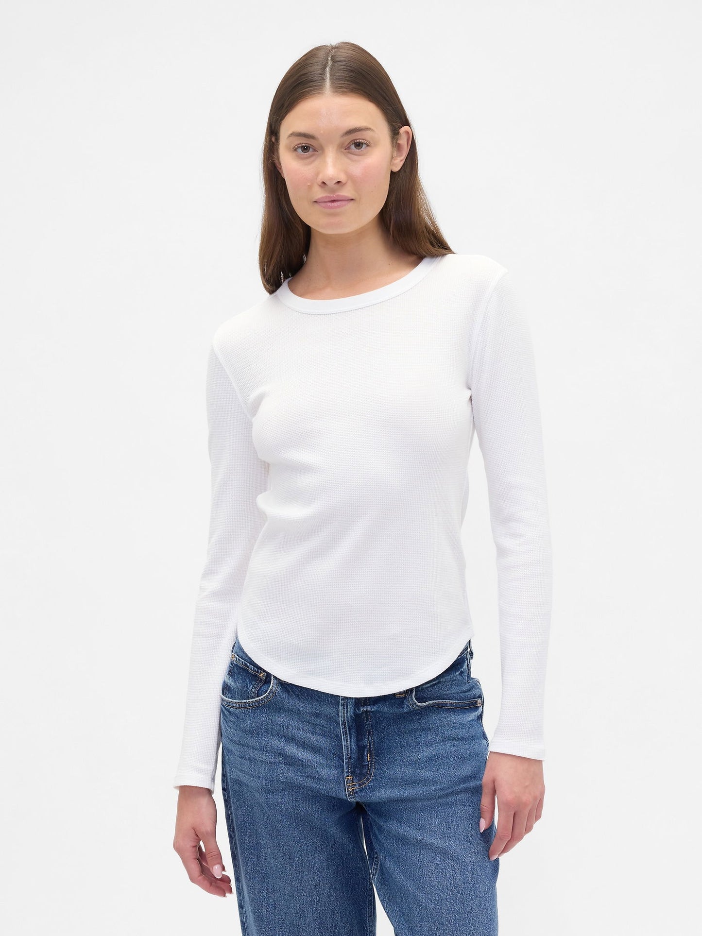 Beyaz Waffle-knit Crewneck T-shirt