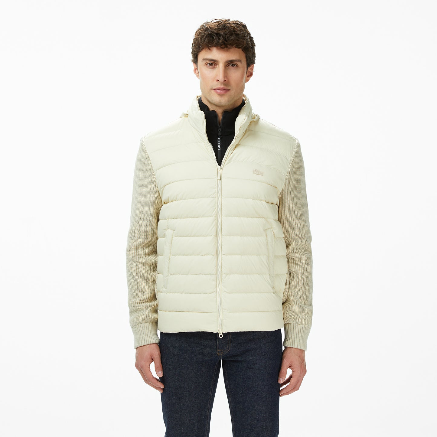 Lacoste Erkek Regular Fit Kapüşonlu Açık Kahverengi Mont