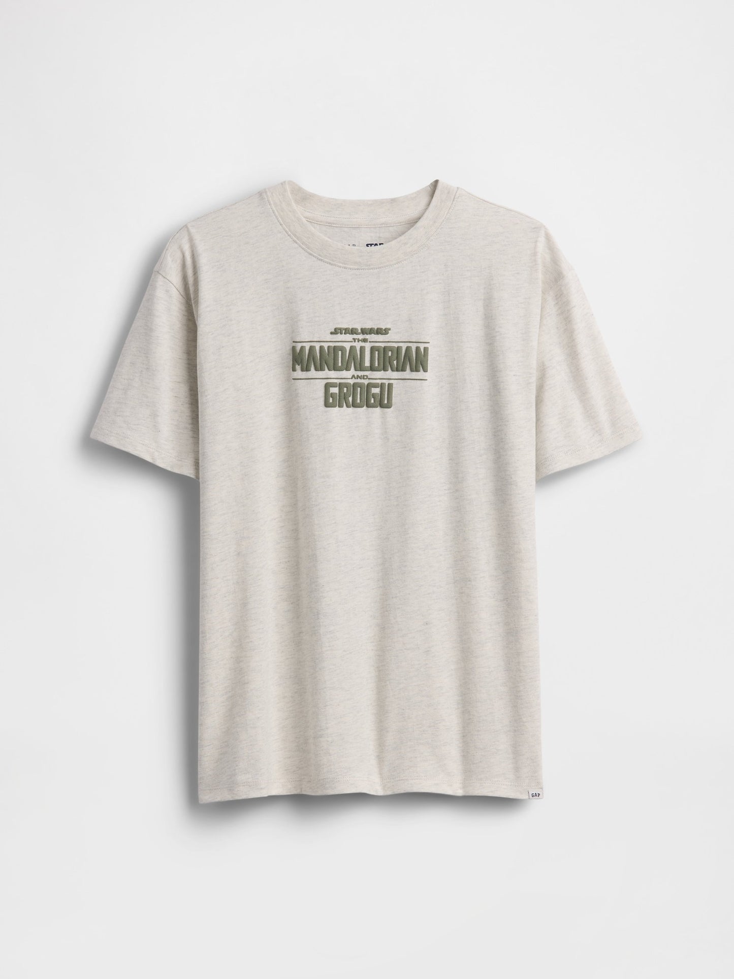 Açık Gri Star Wars Relaxed Grafik Baskılı T-shirt