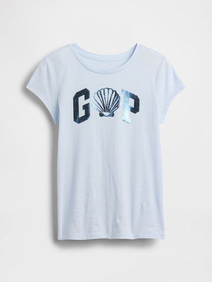 Açık Mavi Gap Logo T-shirt