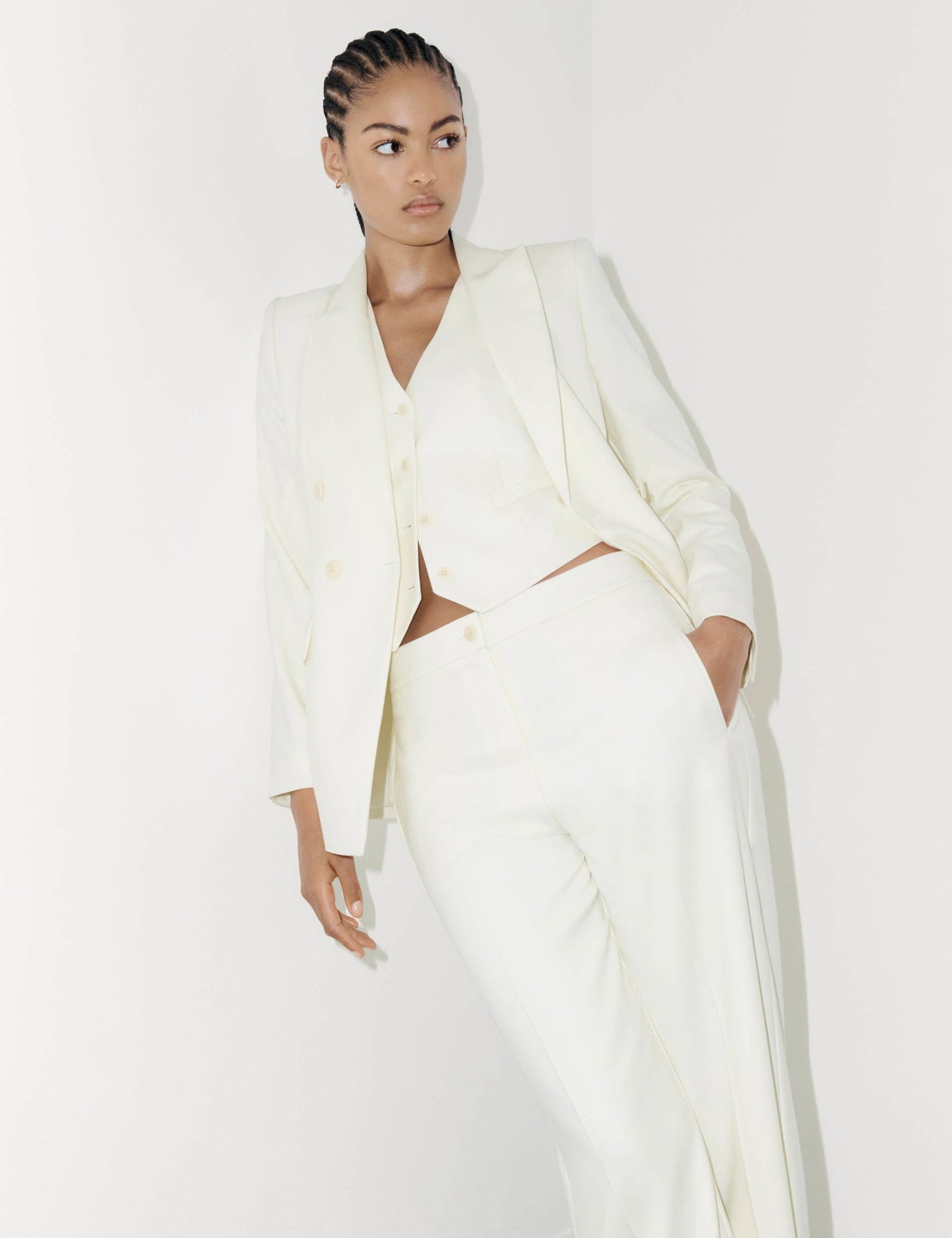 Yün Karışımlı Wide Leg Pantolon