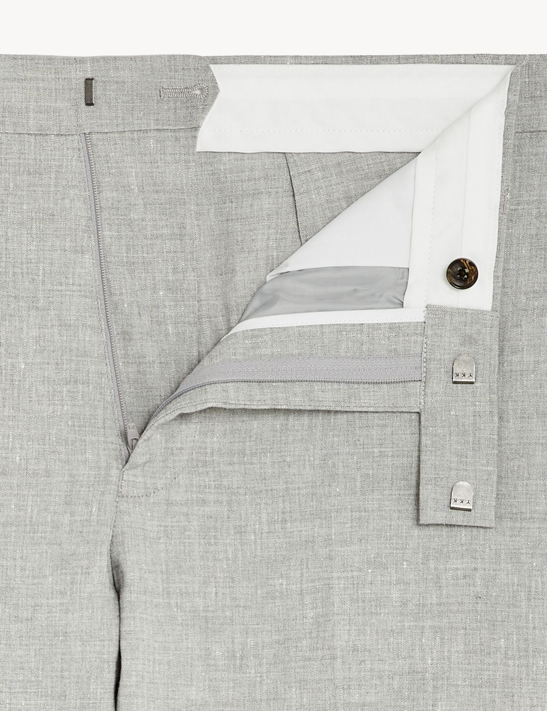 Tailored Fit Klasik Keten Pantolon