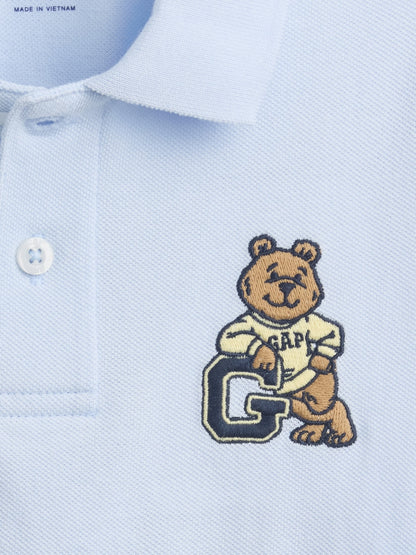 Açık Mavi Brannan Bear Pique Polo Gömlek