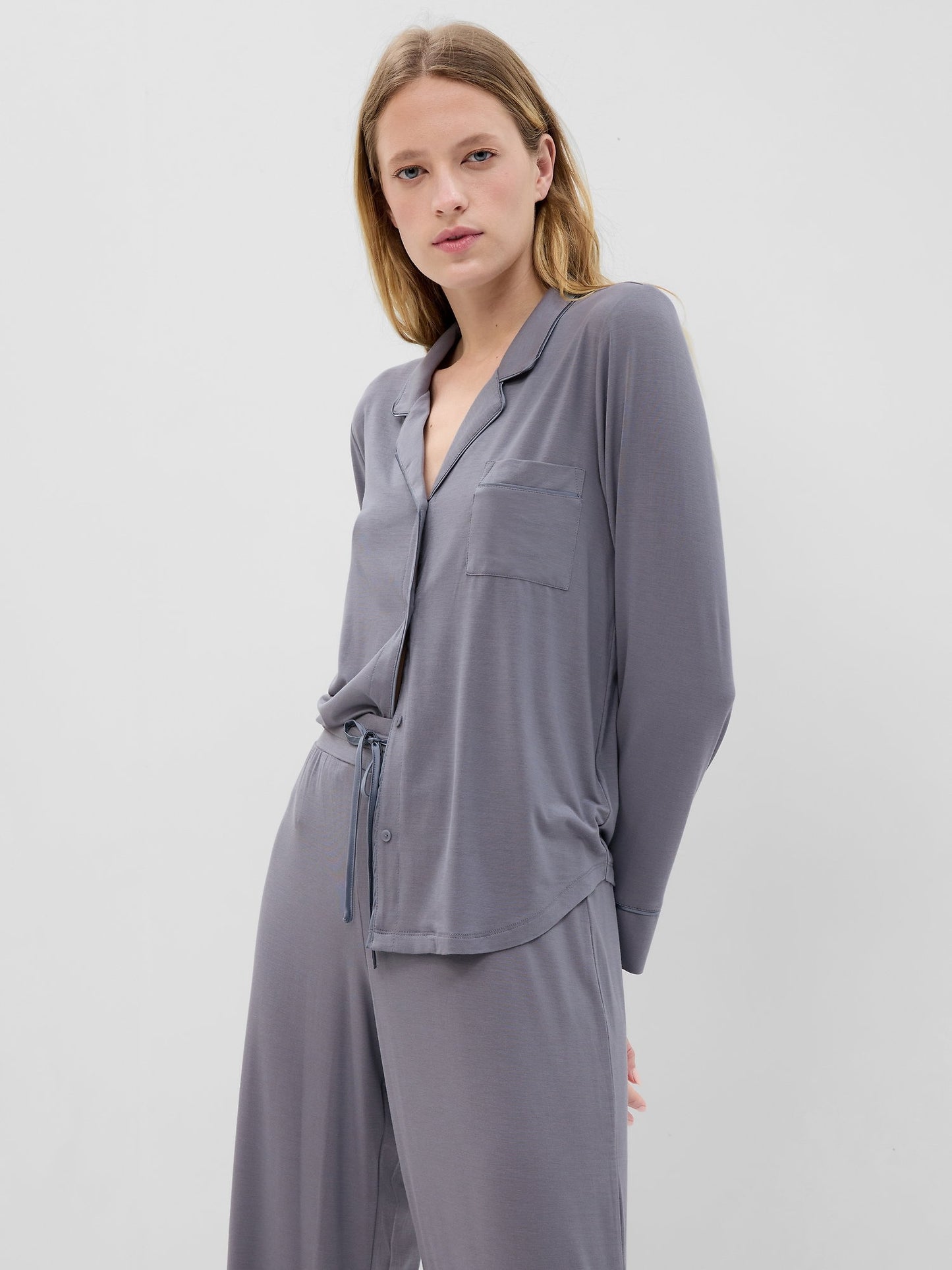 Gri Modal Pijama Üstü