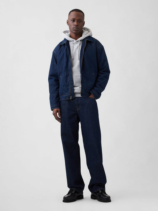 Lacivert Relaxed Jean Pantolon