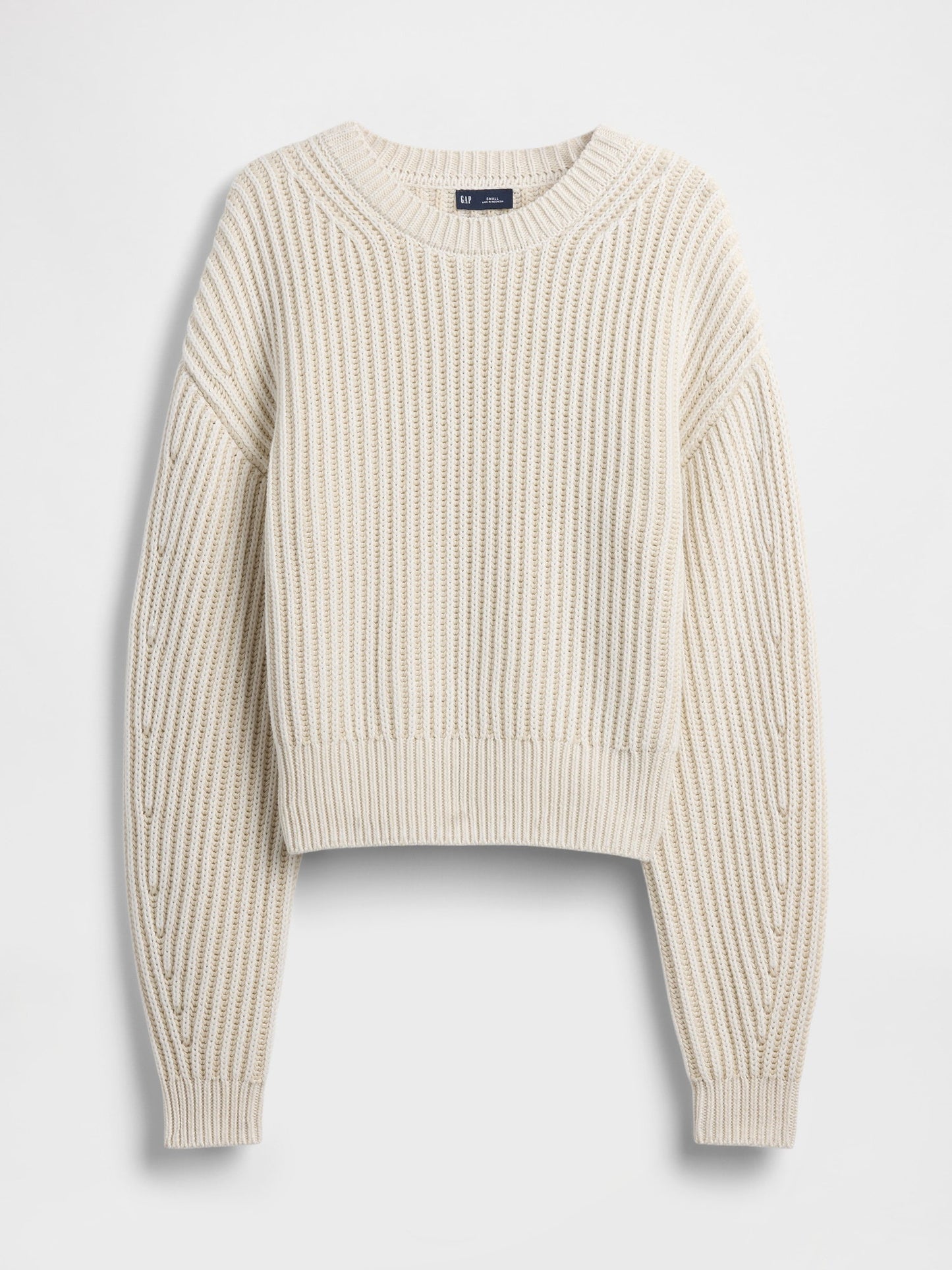 Beyaz 100% Pamuk Barrel Kol Crop Kazak