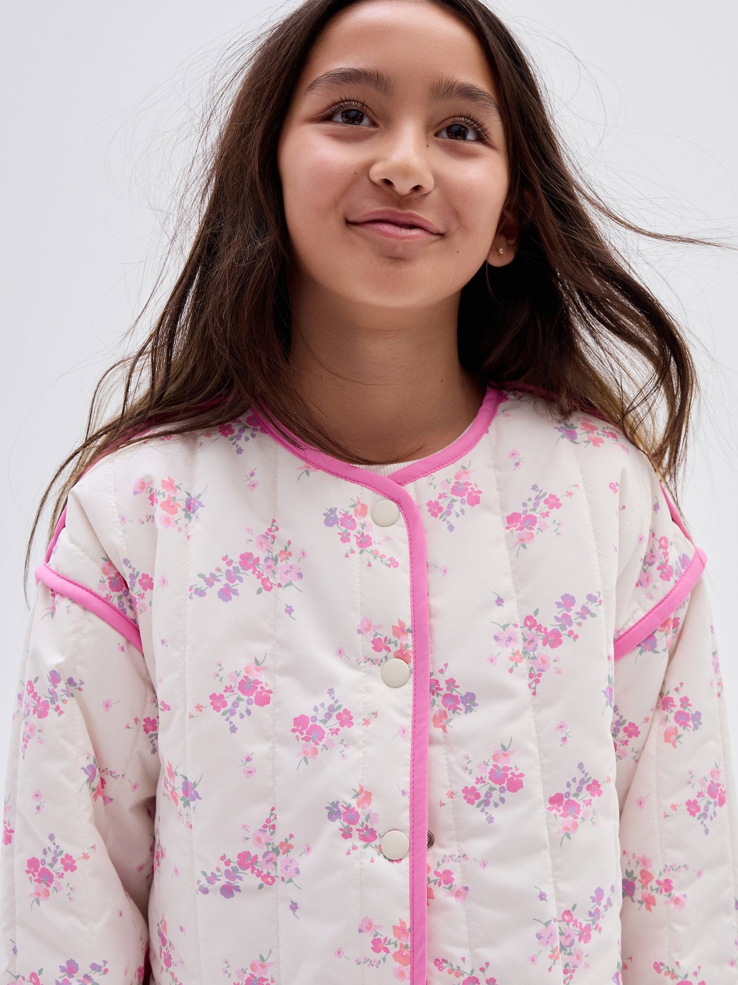Pembe Kids Relaxed Kıvrımlı Ceket