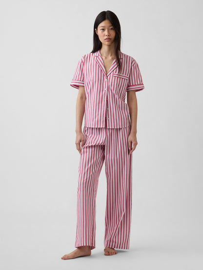 Kırmızı Poplin Pijama Üstü