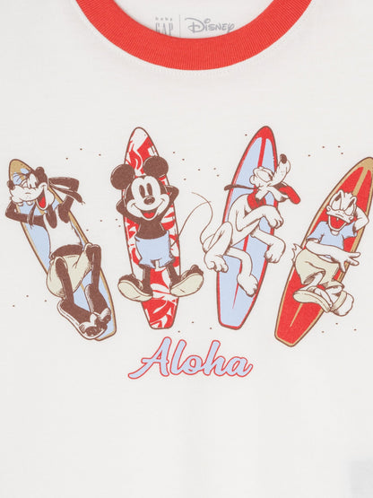 Kırık Beyaz Disney Grafikli T-shirt