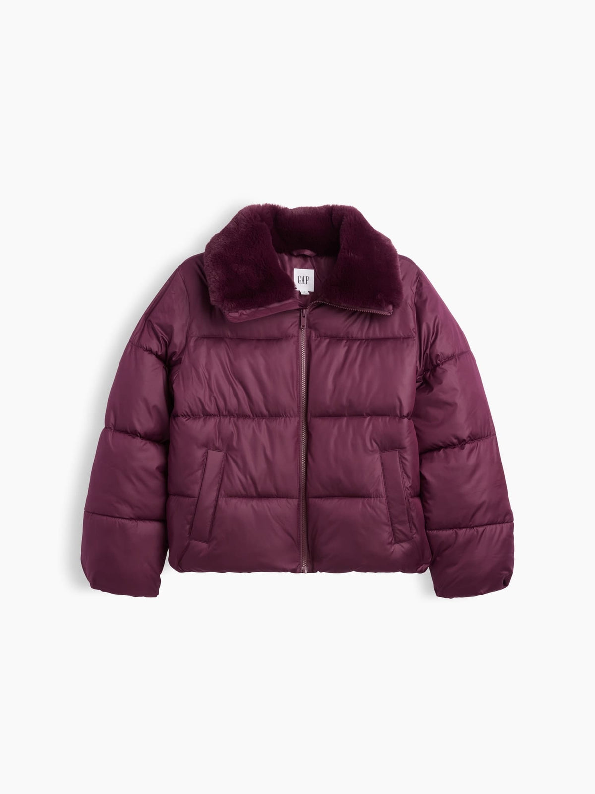 Kahverengi Relaxed Quilted Puffer Şişme Ceket