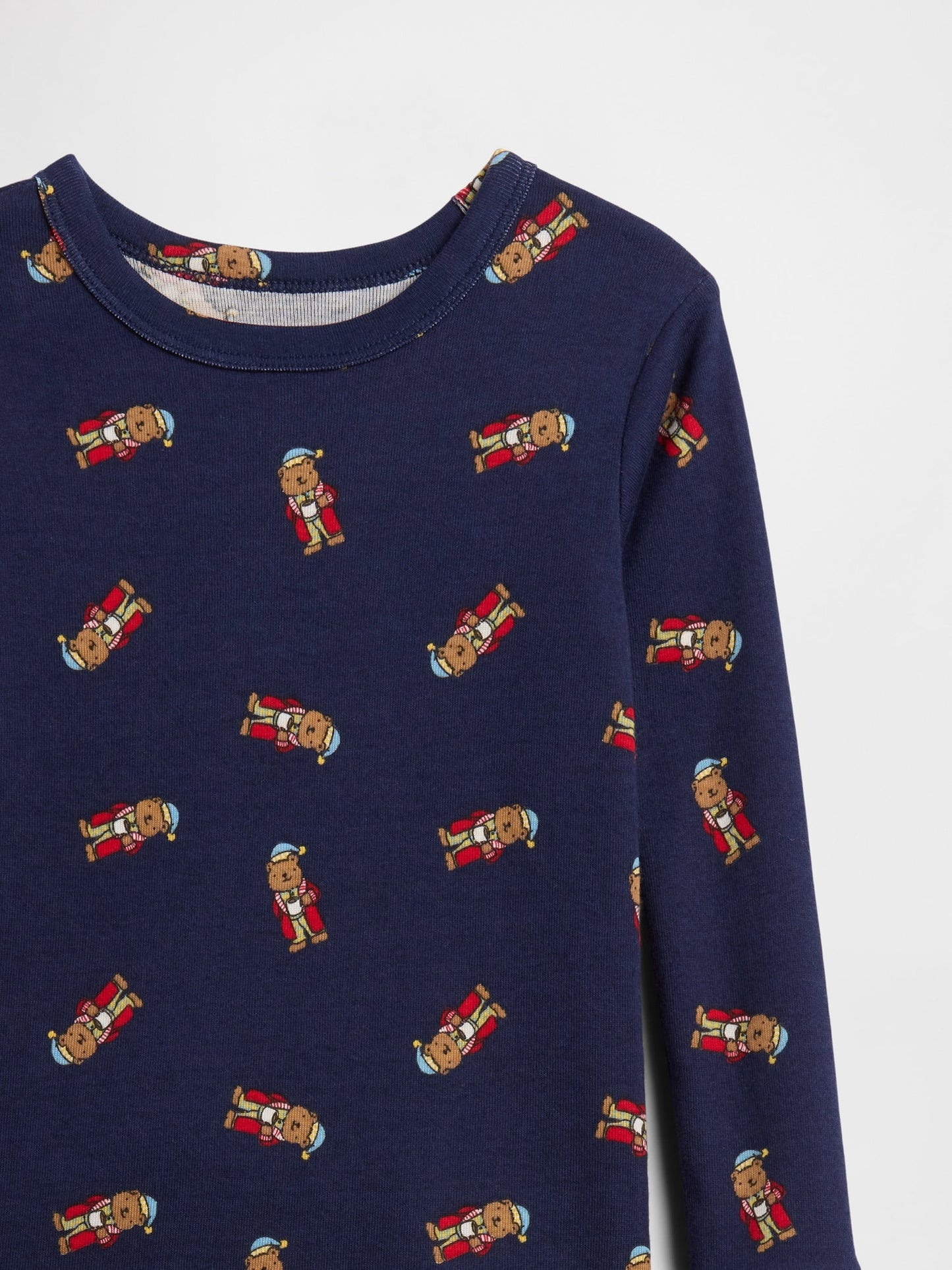 Lacivert %100 Organik Pamuk Brannan Bear Pijama Takımı
