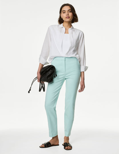 Slim Fit Yüksek Bel Pantolon