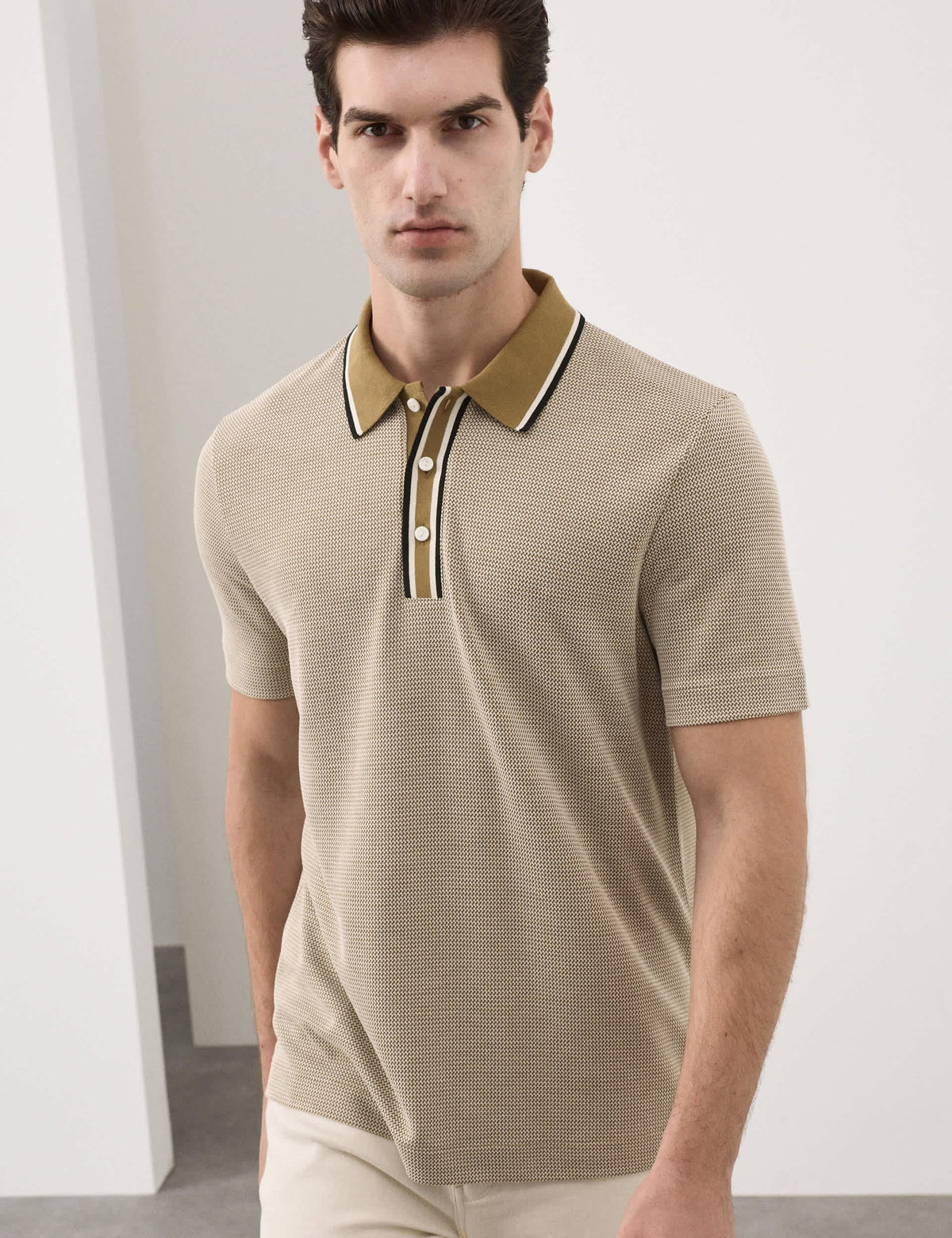 Modal Karışımlı Polo Yaka T-shirt