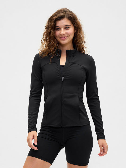 Siyah Gapfit Recycled Stüdyo Ceket