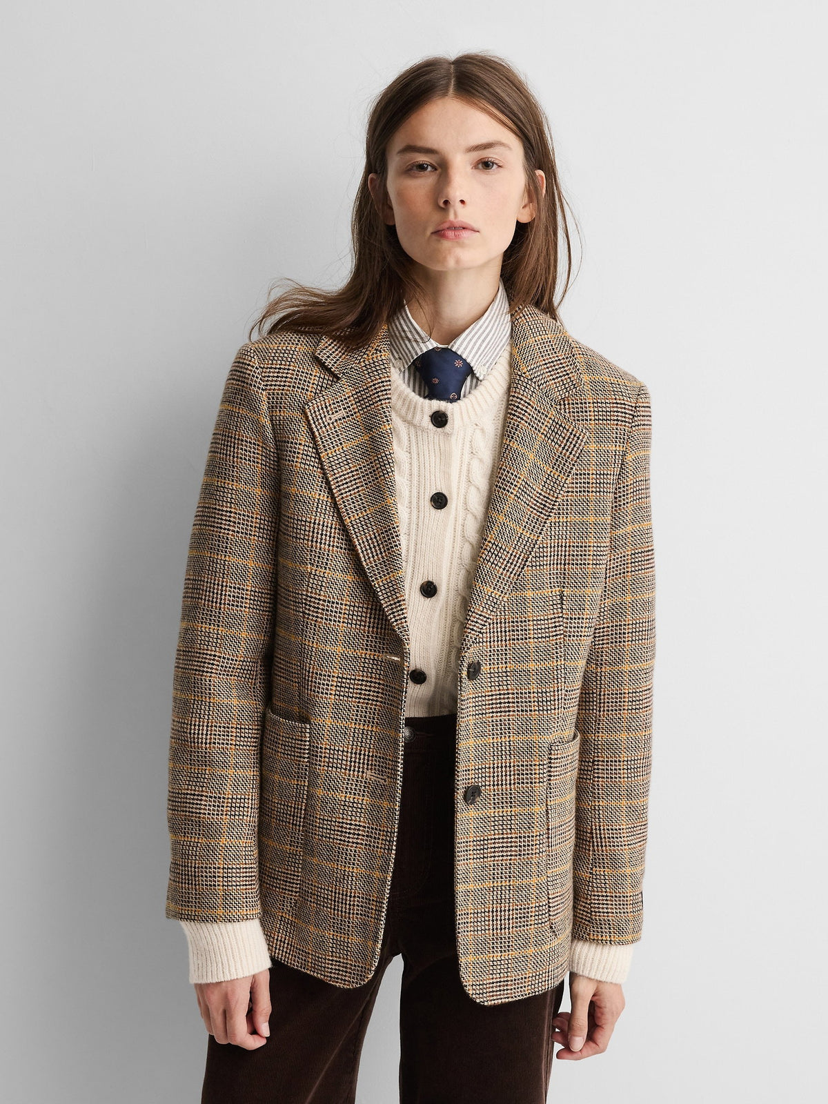 Çok Renkli Gap × A.p.c. Yün Karışımlı Relaxed Blazer