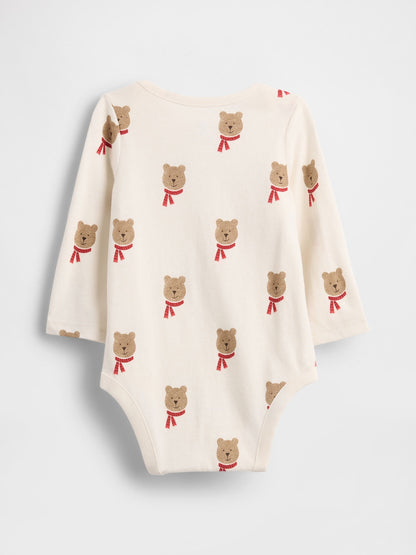 Kırık Beyaz First Favorites Organik Pamuk Bodysuit