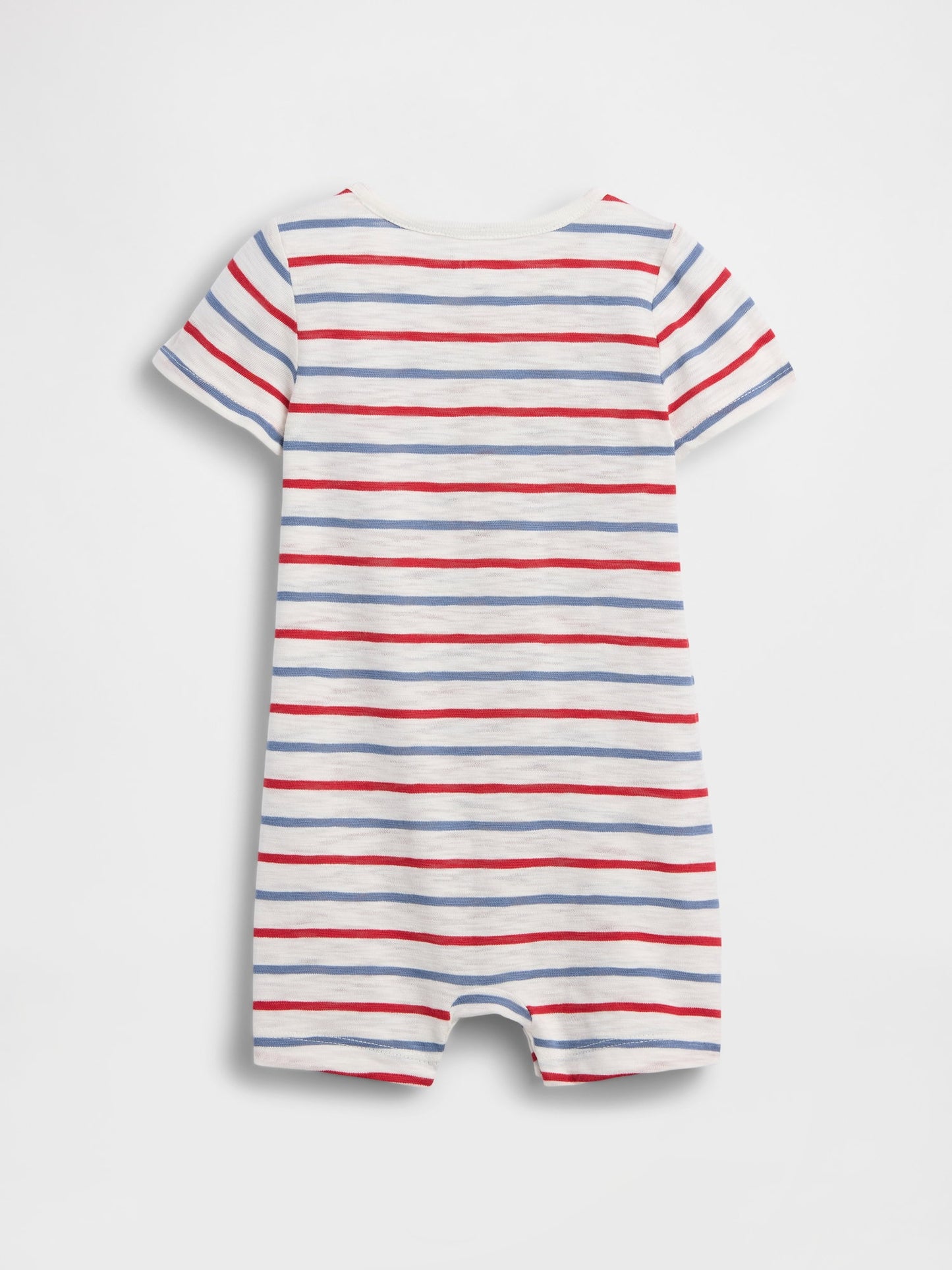 Beyaz Baby First Favorites Henley Kısa Tek Parça