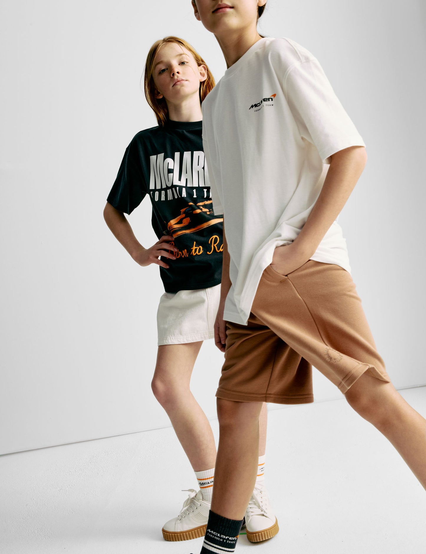 Saf Pamuklu Mclaren F1 Takımı T-shirt (2–16 Yaş)