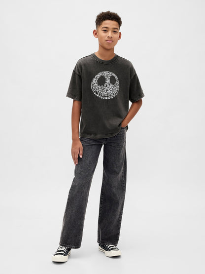 Siyah Gap × Disney Tim Burton’s The Nightmare Before Christmas Skull T-shirt