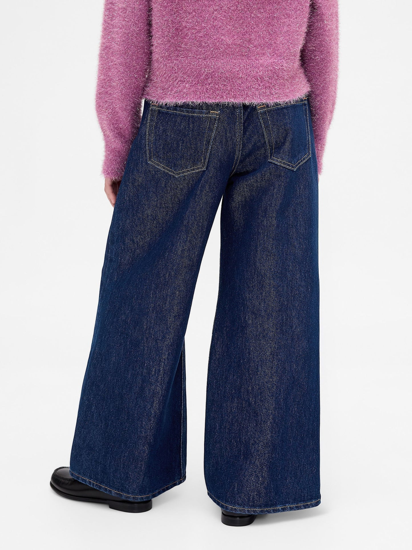 Mavi Low Rise Baggy Metalik Jean Pantolon