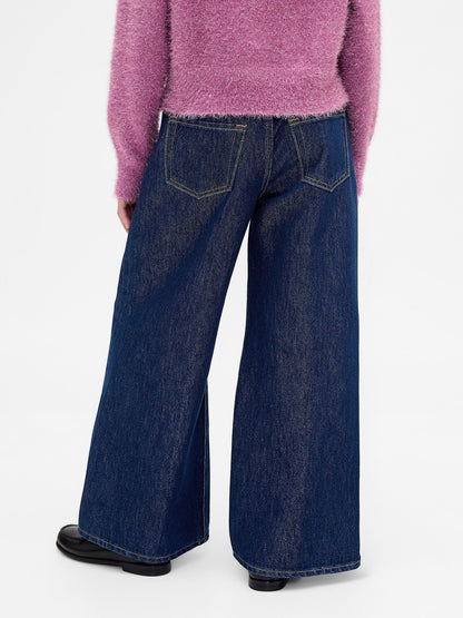 Mavi Low Rise Baggy Metalik Jean Pantolon