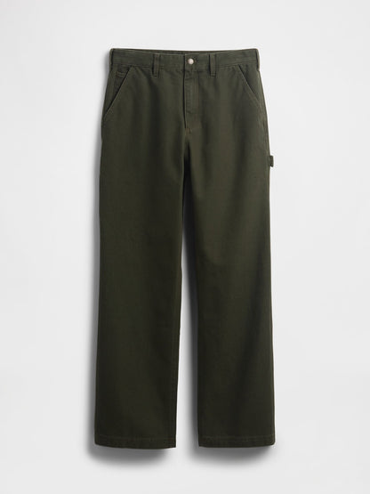Haki Canvas '90s Loose Pantolon