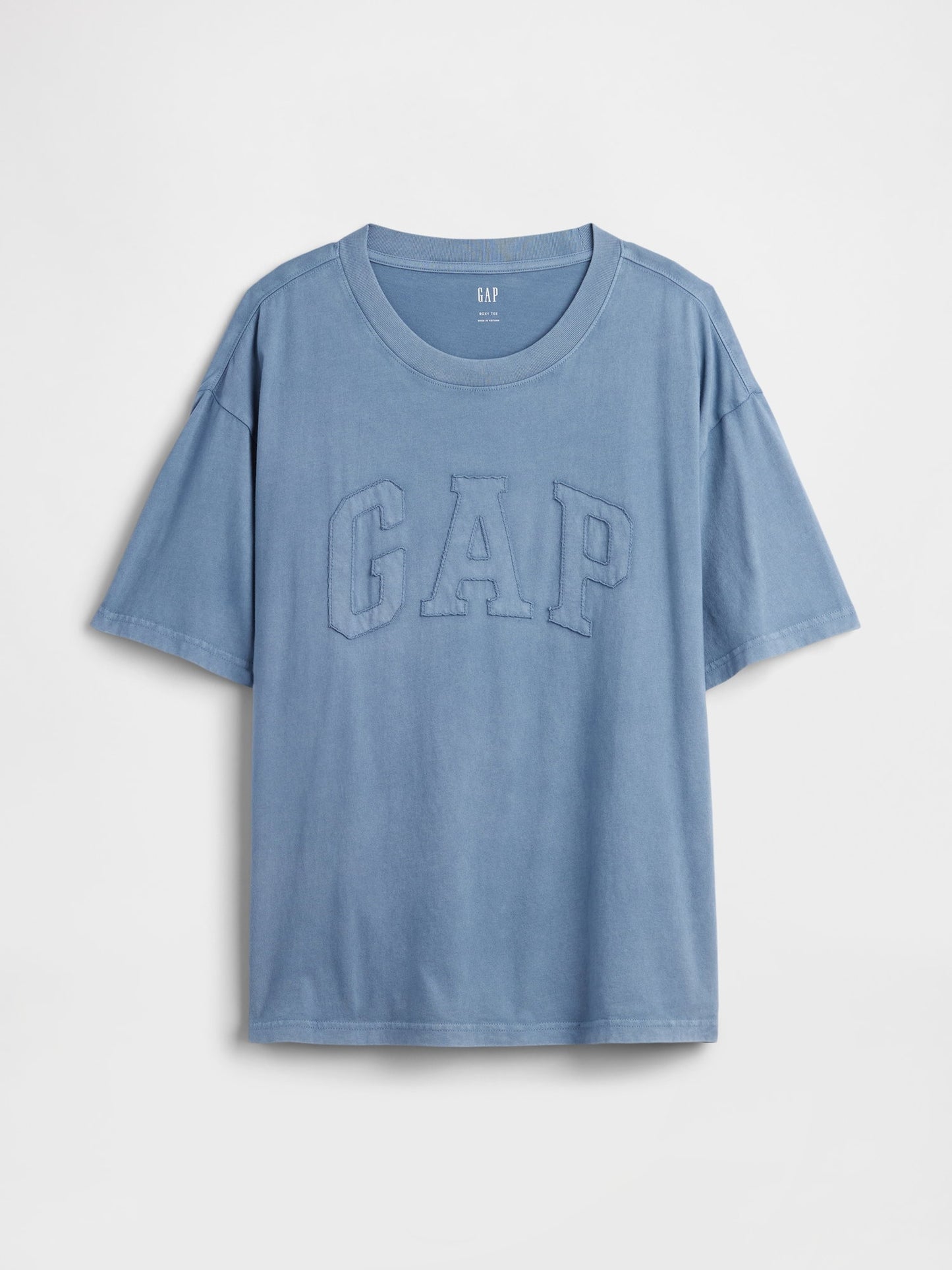 Açık Mavi Everyday Soft Boxy Gap Logo T-shirt
