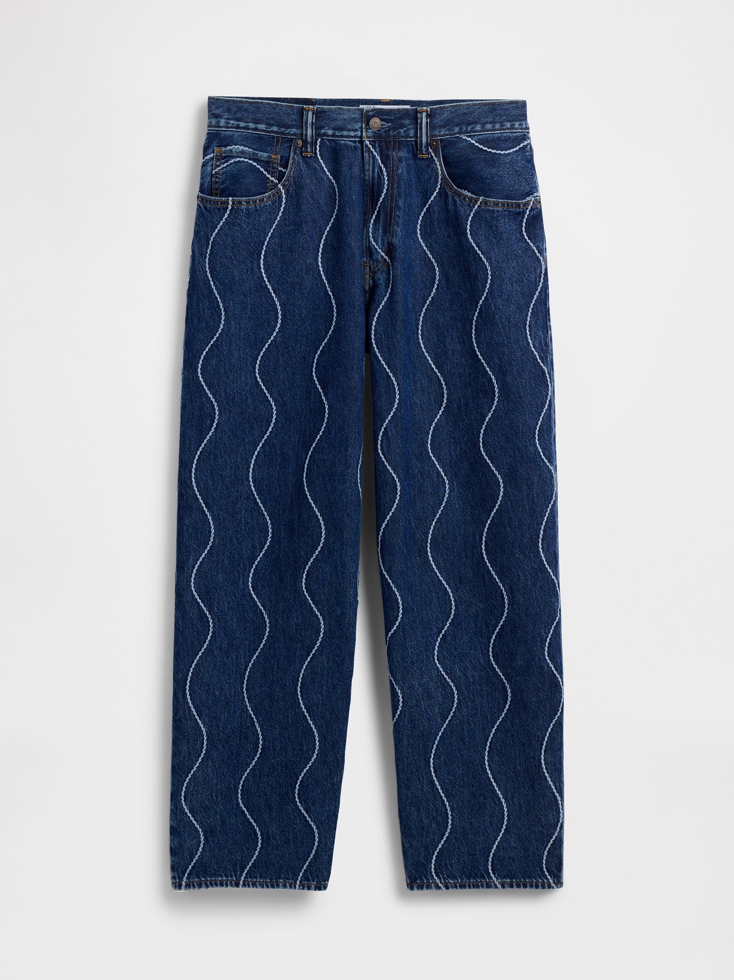 Mavi Gap × Hfr Işlemeli Baggy Jean Pantolon By Daveed Baptiste