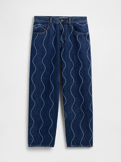 Mavi Gap × Hfr Işlemeli Baggy Jean Pantolon By Daveed Baptiste