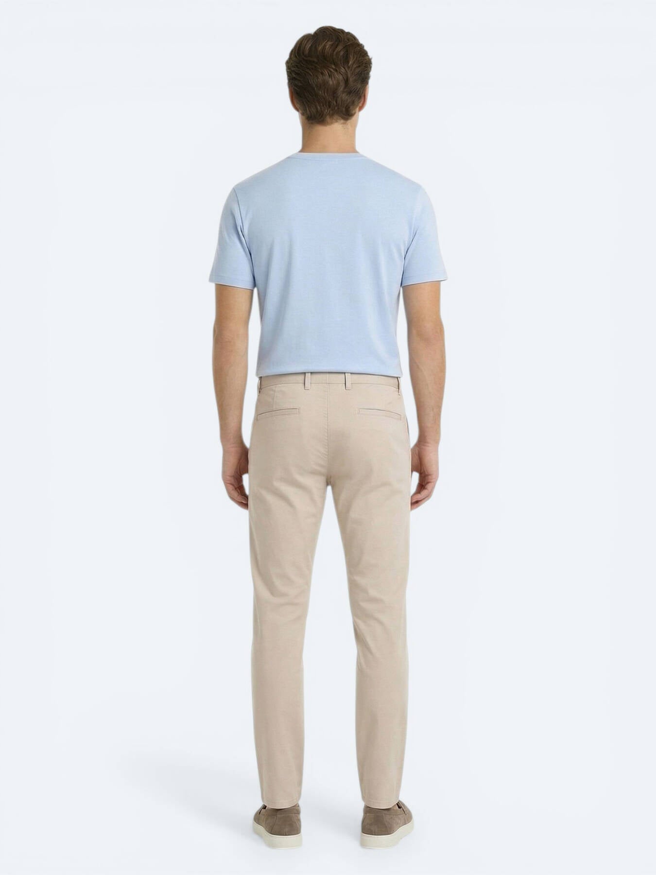 Bej Dokuma Jogging Fit Casual Pamuk Karışımlı Pantolon