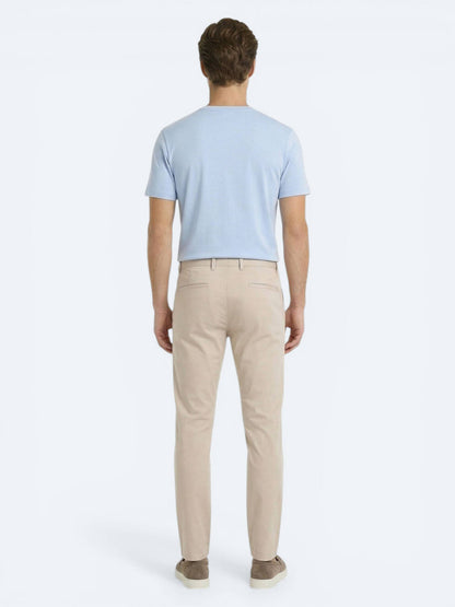 Bej Dokuma Jogging Fit Casual Pamuk Karışımlı Pantolon