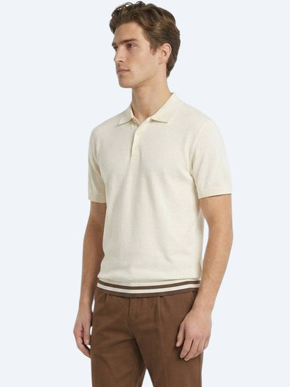 Bej Düz %100 Pamuk T-shirt
