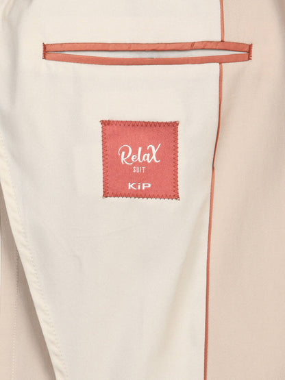 Bej Düz Modern Fit Takım Elbise