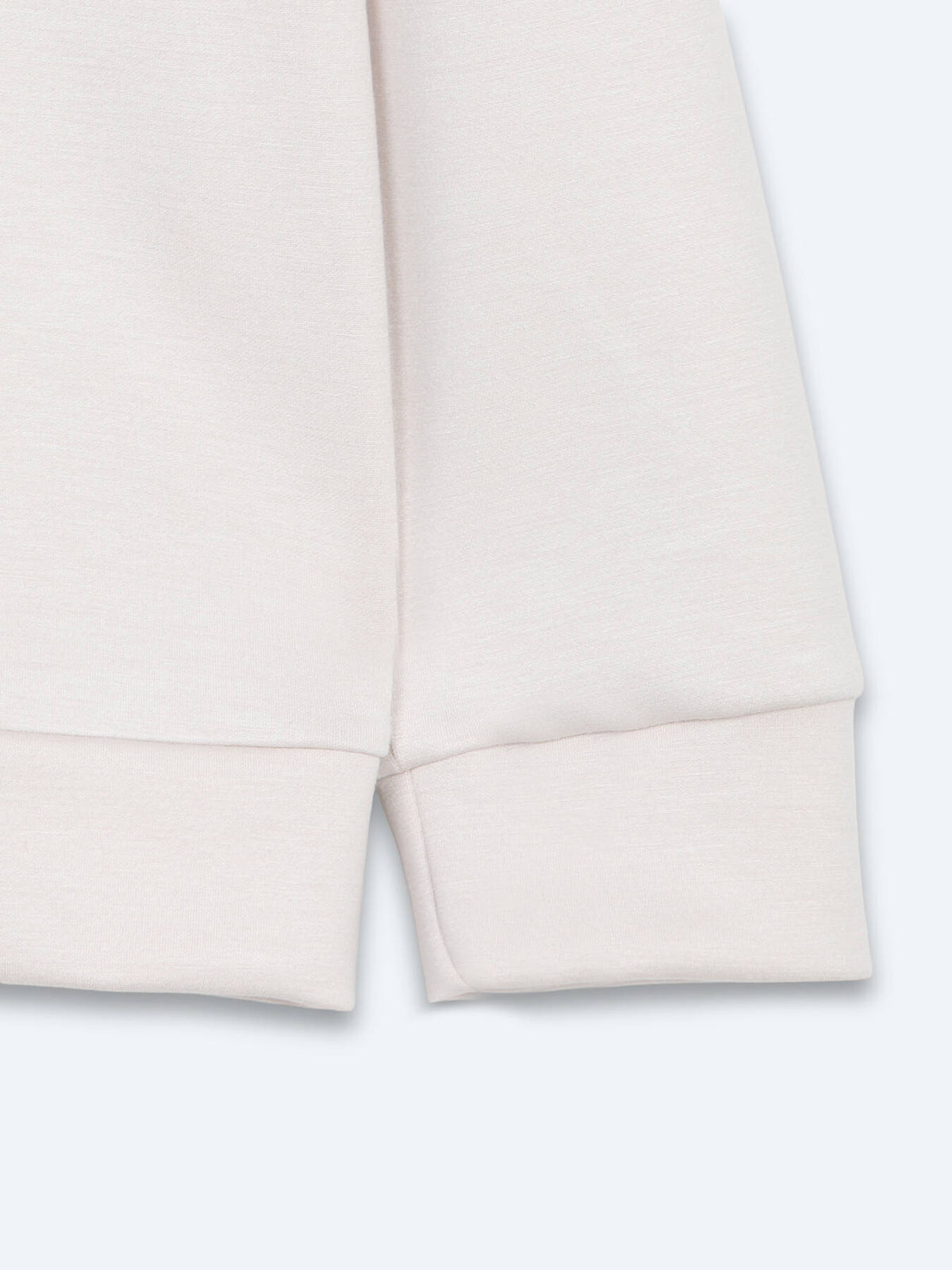 Bej Düz Sweatshırt