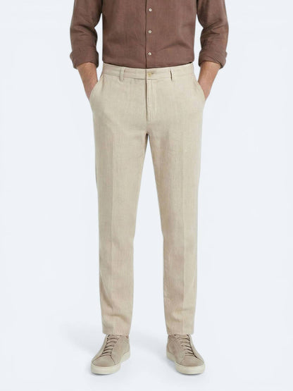 Bej Kumaş Jogging Fit Casual %100 Pamuk Pantolon