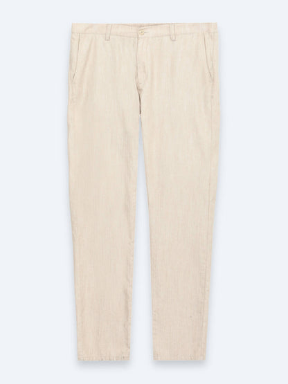Bej Kumaş Jogging Fit Casual %100 Pamuk Pantolon