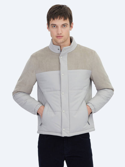 Bej Regular Fit Micro Jel Elyaflı Spor Ceket