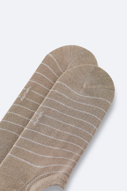 Bej Bambu Karışımlı Sneaker Çorap