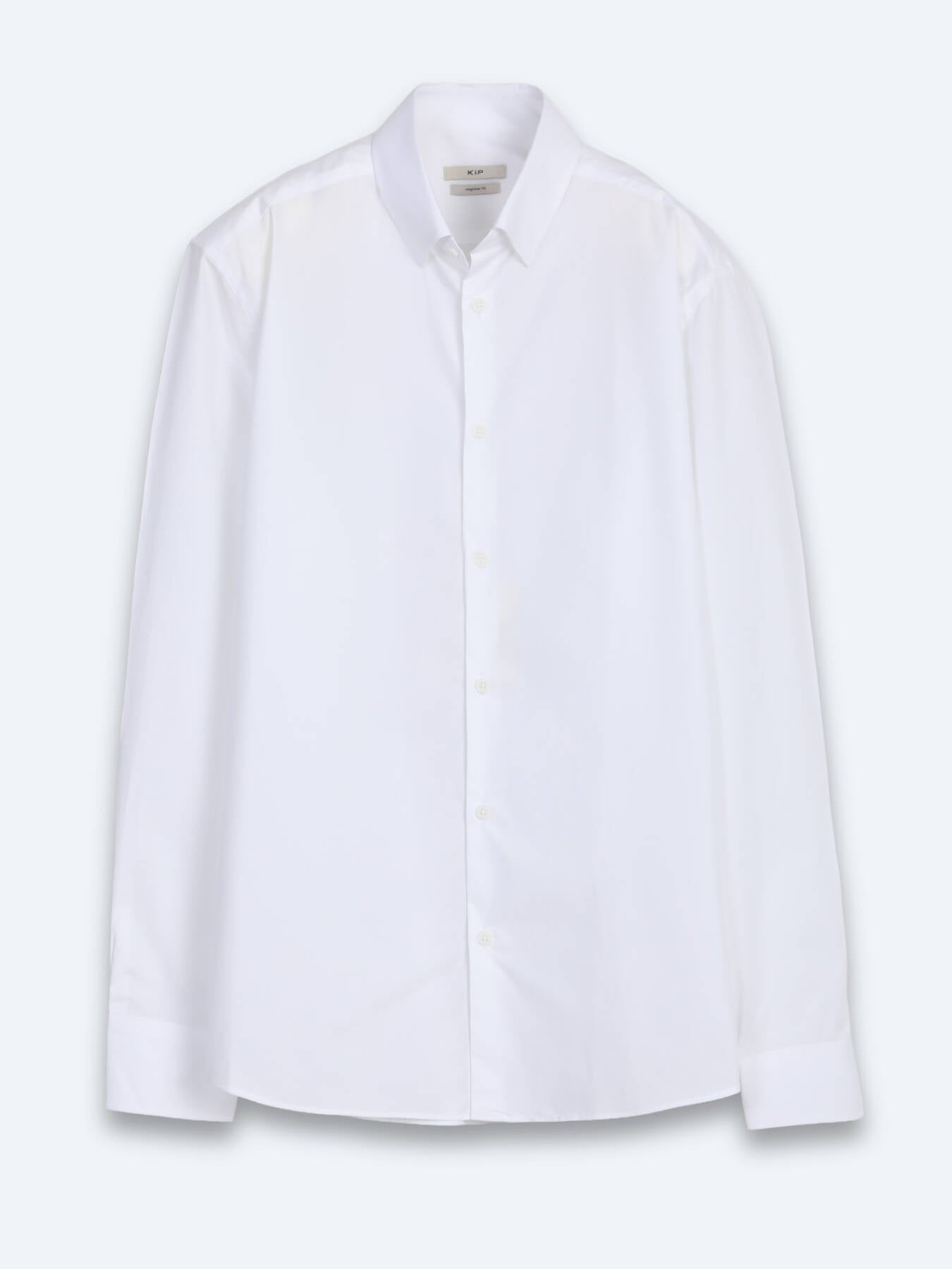 Beyaz Çizgili Regular Fit Uzun Dokuma Casual %100 Pamuk Gömlek