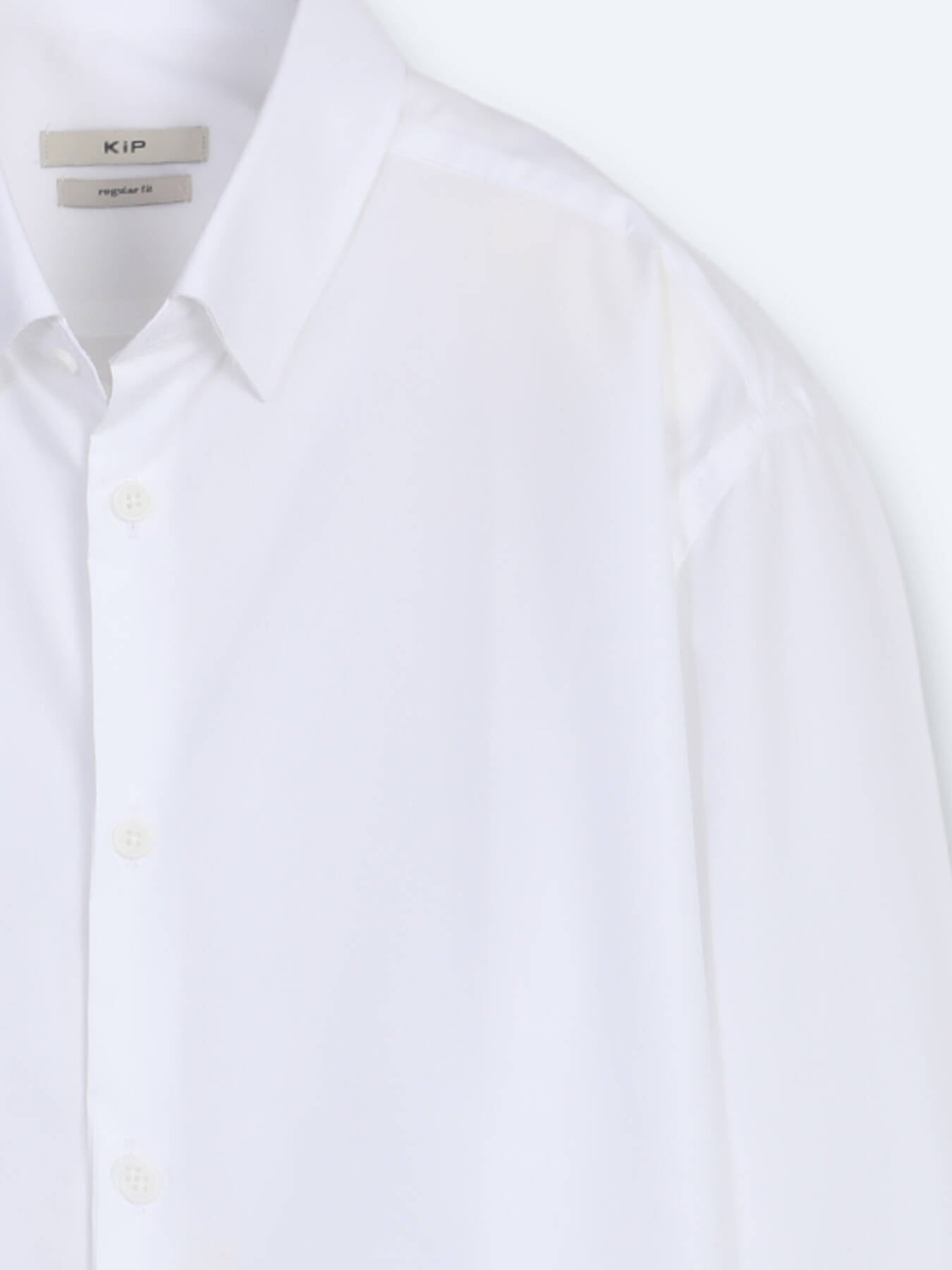Beyaz Çizgili Regular Fit Uzun Dokuma Casual %100 Pamuk Gömlek