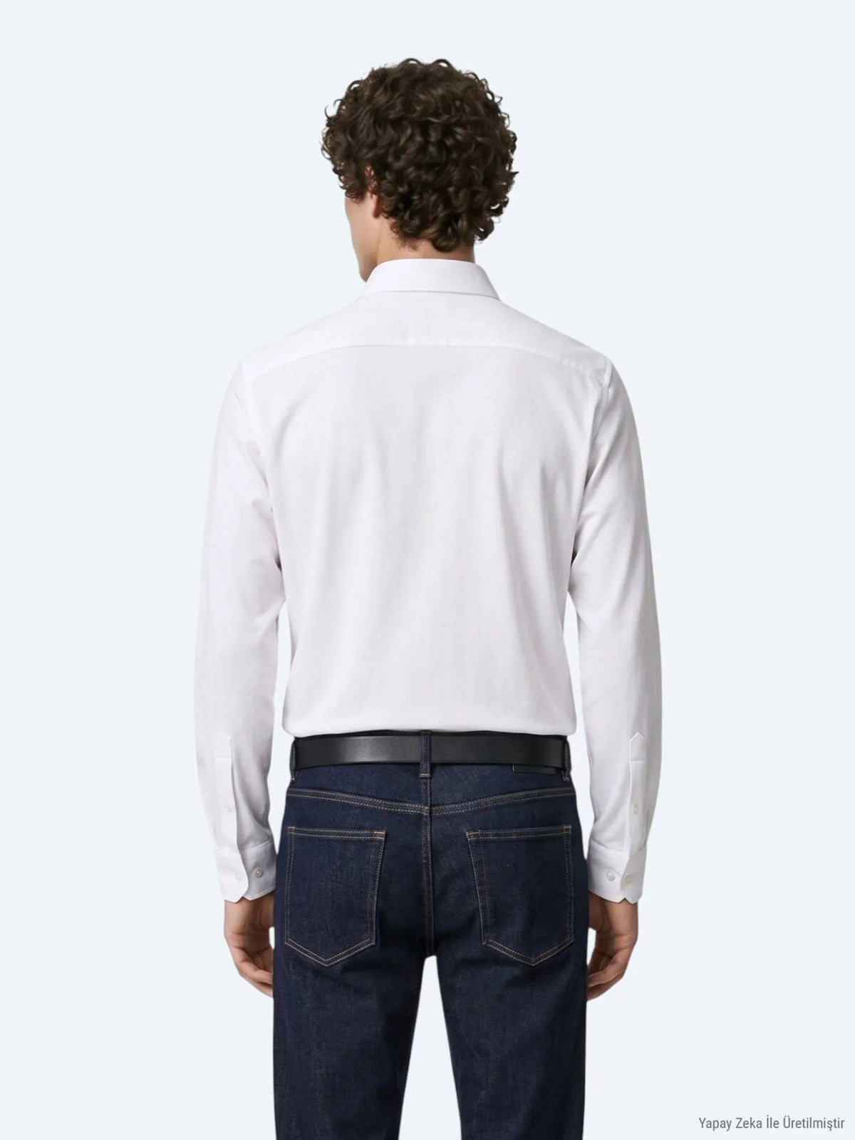 Beyaz Düz Regular Fit Uzun Casual %100 Pamuk Gömlek