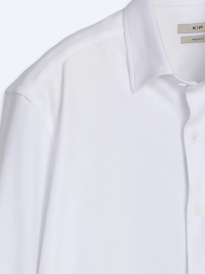Beyaz Düz Regular Fit Uzun Casual %100 Pamuk Gömlek