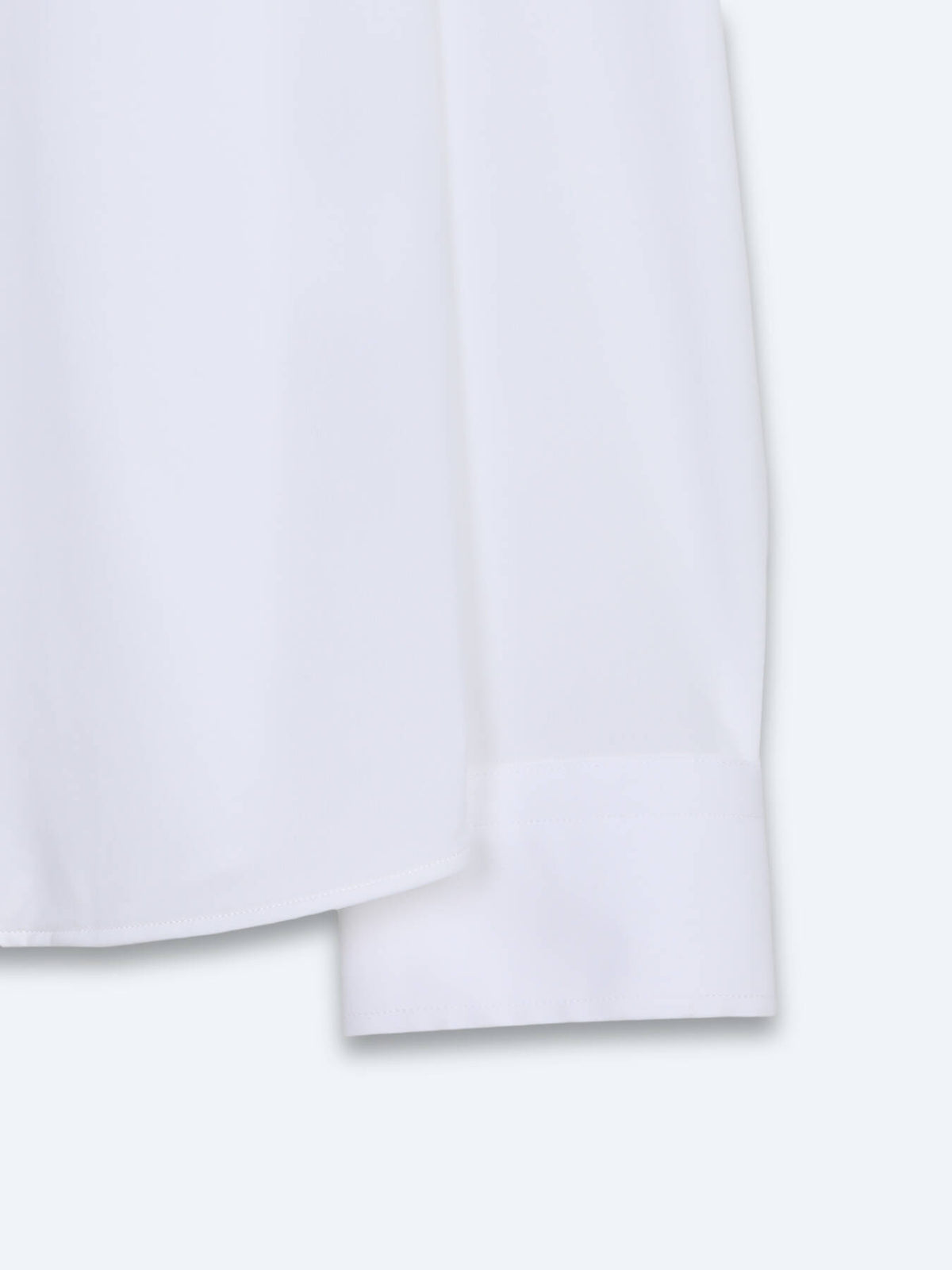 Beyaz Düz Regular Fit Uzun Casual Gömlek